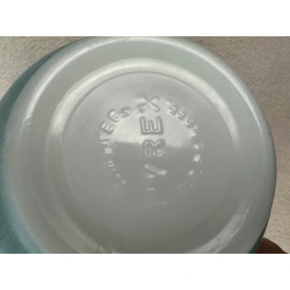 Vintage Pyrex Turquoise Blue Mixing Bowl Small Mid Century MCM 6.5